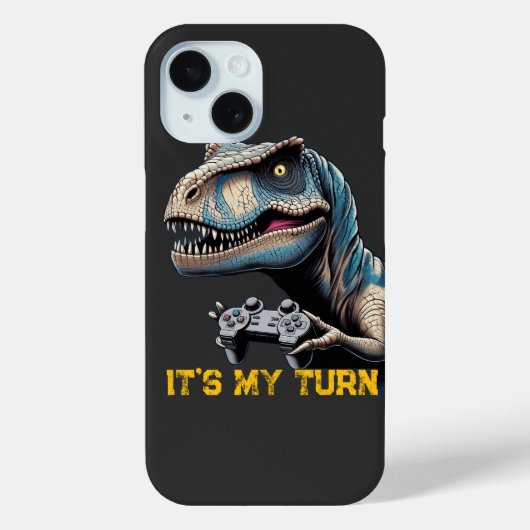 T-Rex Gamer It’s My Turn Design Case-Mate iPhoneケース (裏面)