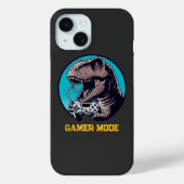 T-Rex Gamer Mode Dinosaur Art Case-Mate iPhoneケース (裏面)