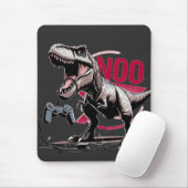 T-Rex Gamer Rage No More Design マウスパッド (マウス)