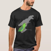 T Rex Green Parrotlet Cute Parakeet  Parrot Birb M Tシャツ (正面)