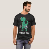 T rex Gym Weight Training The Struggle Is Real Tシャツ (正面フル)