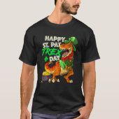 T Rex Happy St Pat Trex Day St Patricks Day Dinosa Tシャツ (正面)