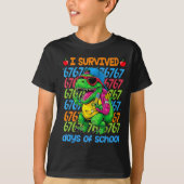 T-rex I Survived 67 Days Of School Six Seven Meme  Tシャツ (正面)