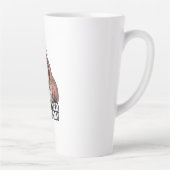 T-Rex I Survived Turkey Day Chef  カフェラテマグ (右)