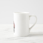 T-Rex I Survived Turkey Day Chef ボーンチャイナマグカップ (右)