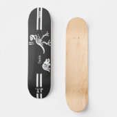 T-REX is surprised by triceratops baby スケートボード (正面)