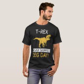 T Rex Never Skipped Leg Day  Weightlifting Tシャツ (正面フル)