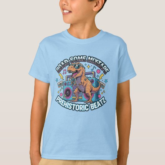 T-Rex Prehistoric Roarsome Kids Mixtape Tee Tシャツ (正面)