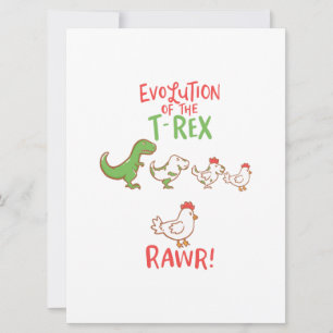 T-Rex RAWR! 面白い恐竜チキン セーブザデート