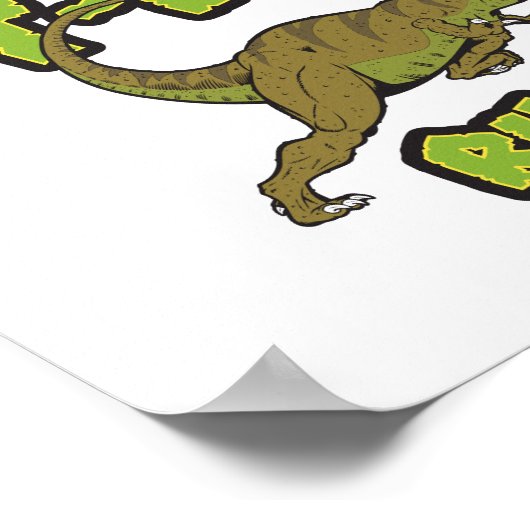 T-Rex Rules Poster ポスター (角)