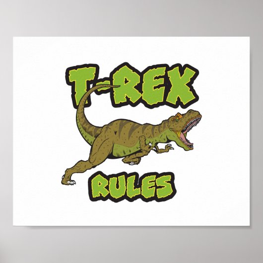 T-Rex Rules Poster ポスター (正面)