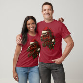 T-Rex Santa Dinosaur Christmas Tシャツ (ユニセックス)