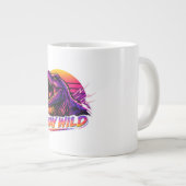 T-Rex Stay Wild ジャンボコーヒーマグカップ (正面右)