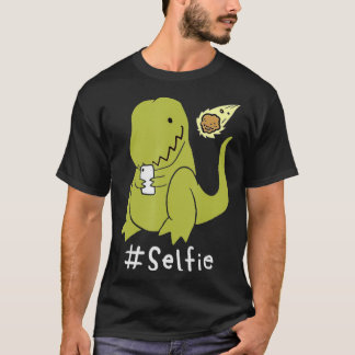 T-Rex Taking Selfie Dinosaur Dino Cool Cute Tシャツ