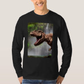 T-Rex The Dinosaur of the Jungle Waterfall Tシャツ (正面)