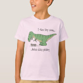 T-Rex tiny arms: daisy picking Tシャツ (正面)