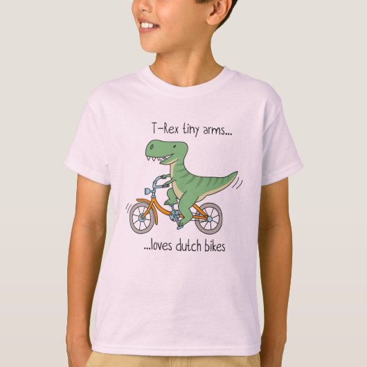 T-Rex tiny arms: dutch bikes Tシャツ (正面)