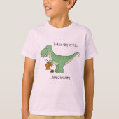 T-Rex tiny arms: knitting Tシャツ (正面)