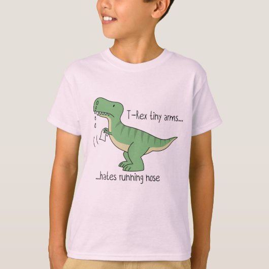 T-Rex tiny arms: running nose Tシャツ (正面)