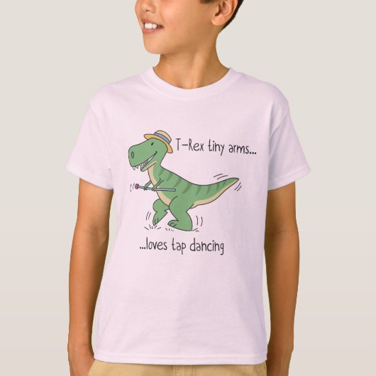 T-Rex tiny arms: tap dancing Tシャツ (正面)