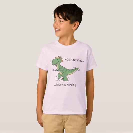 T-Rex tiny arms: tap dancing Tシャツ (正面フル)