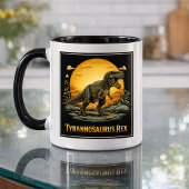 T-Rex Under the Prehistoric Moon マグカップ