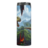 T-Rex Volcano Eruption Prehistoric Roar タンブラー (裏面)