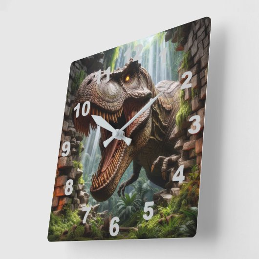 T-Rex Wall Clock スクエア壁時計 (傾斜)