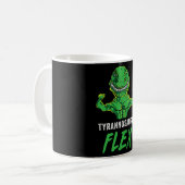 T Rex Workout Funny Dinosaur Gym Weightlifting Cut コーヒーマグカップ (正面左)