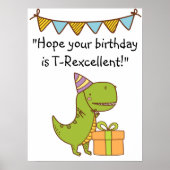 T-Rexcellent誕生日 ポスター (正面)