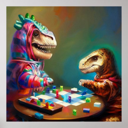 T Rexsボードゲーム ポスター (正面)