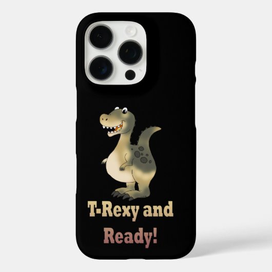 T-RexyとReady Dinoアニメ Case-Mate iPhoneケース (裏面)