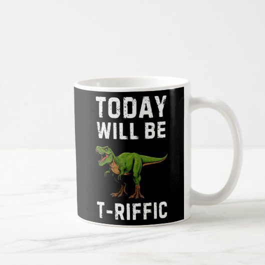 T-Riffic Day Mug - Funny T-Rex Coffee Mug コーヒーマグカップ (右)