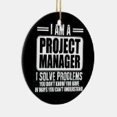 T-Sを知らない問題を解決するプロジェクトマネージャ セラミックオーナメント (右)