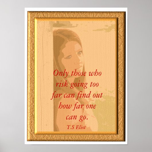 T.Sエリオット_ポスター引用文 ポスター (正面)