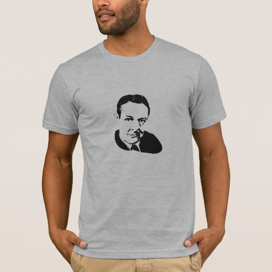 T.S.エリオットの男性Tシャツ Tシャツ (正面)