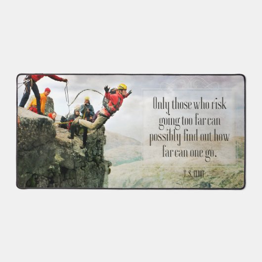 T.S.エリオット感動的引用文「距離」 デスクマット (正面)