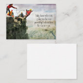 T.S.エリオット感動的引用文「距離」 ノートカード (正面/裏面)