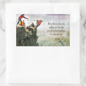 T.S.エリオット感動的引用文「距離」 長方形シール (バッグ)