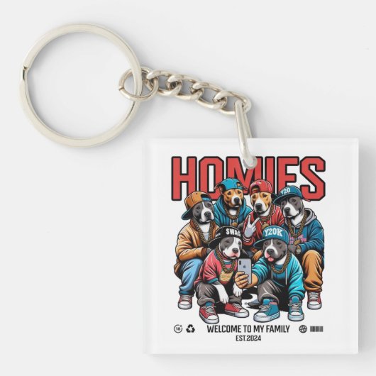 T-Shirt キーホルダー (正面)