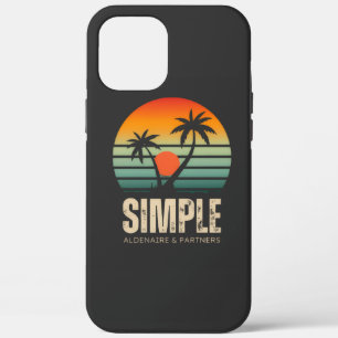 T-shirt シンプルサンセット - トロピカルな雰囲気のデザイン iPhone 12 pro max ケース