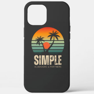 T-shirt シンプルサンセット - トロピカルな雰囲気のデザイン iPhone 12 pro max ケース