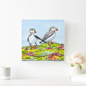 T-Shirt スクエア壁時計 (ホーム)