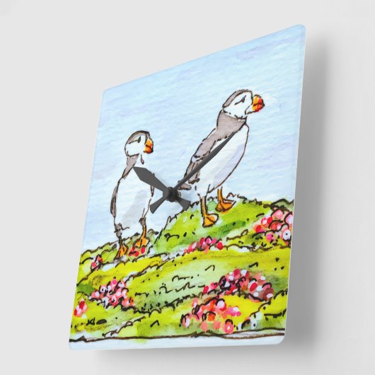 T-Shirt スクエア壁時計 (傾斜)