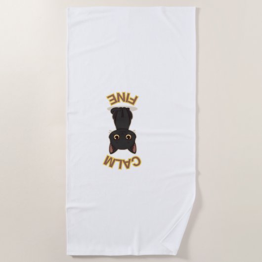 T-Shirt ビーチタオル (正面)