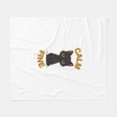 T-Shirt フリースブランケット (正面(横))