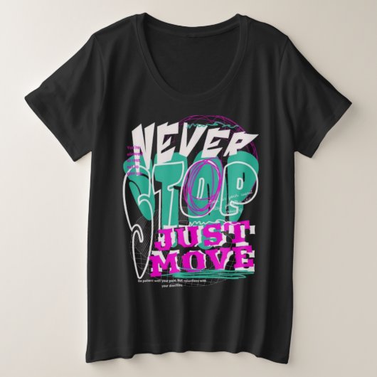 T-Shirt プラスサイズTシャツ (デザイン正面)