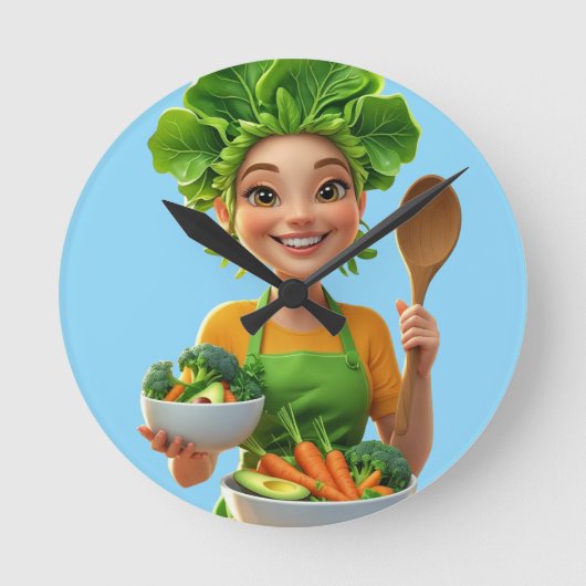 T-Shirt ラウンド壁時計 (正面)