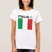 T-shirt 100% coton, doux, drapeau italia tシャツ (正面)