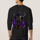 T-shirt à manches longues "Black Horn (黒角)" – Casq スウェットシャツ (裏面)
